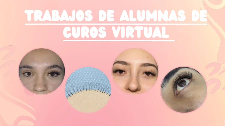 Muestra de trabajos realizados por alumnas de cursos virtuales